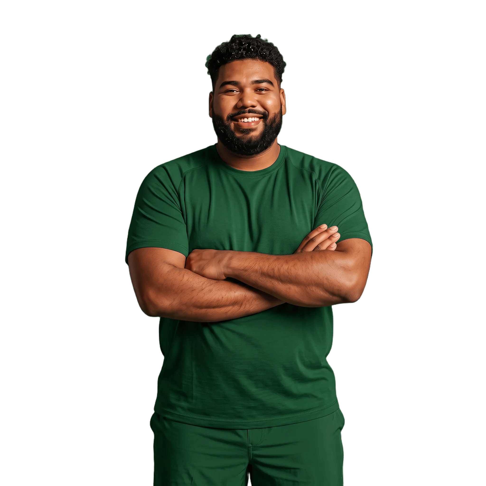 Man standing with his arms crossed